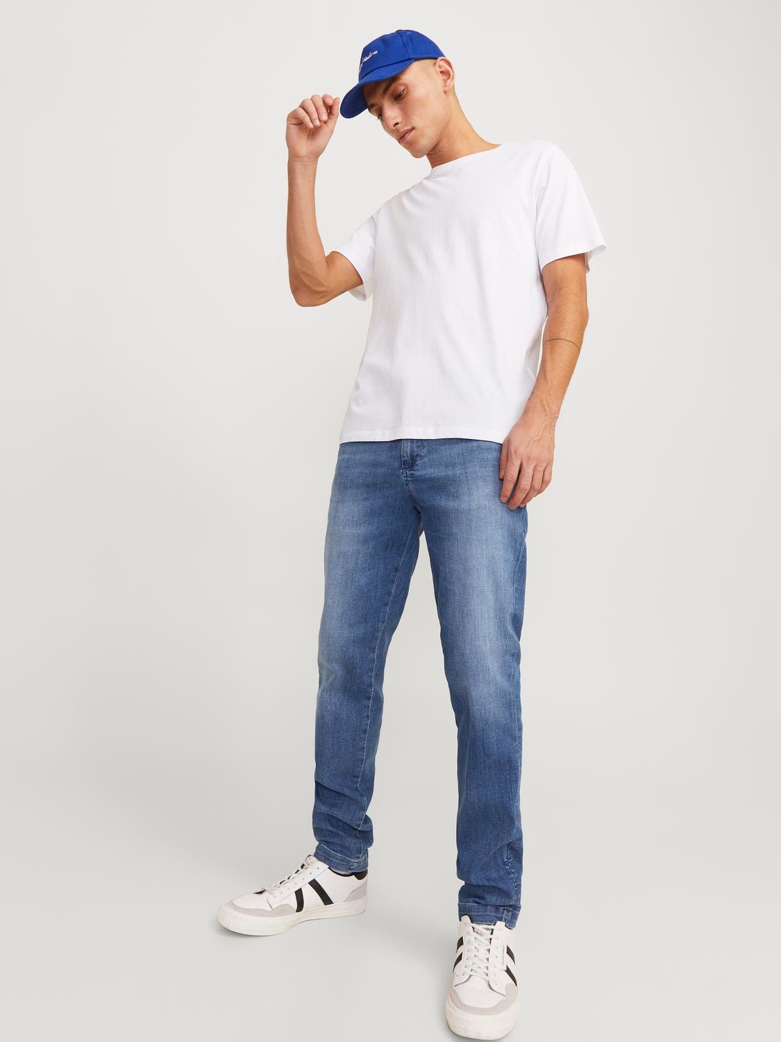 Jack & Jones JJIMARCO JJFURY AM 821 Slim fit Džinsai -Blue Denim - 12253831