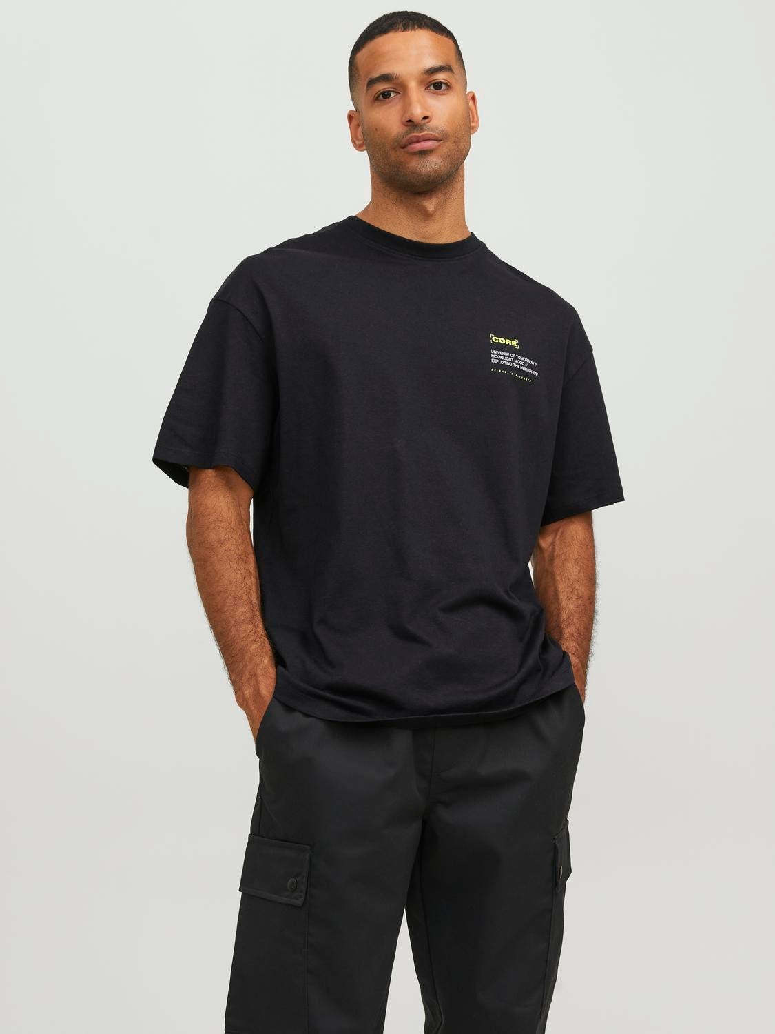 T-shirt Imprimé Col Rond - Jack & Jones - Modalova