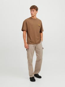 Jack & Jones Nyomott mintás Környak Trikó -Thrush - 12253844