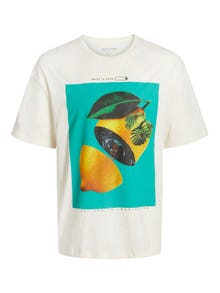 Jack & Jones Καλοκαιρινό μπλουζάκι -Egret - 12253873