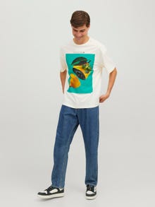 Jack & Jones Καλοκαιρινό μπλουζάκι -Egret - 12253873