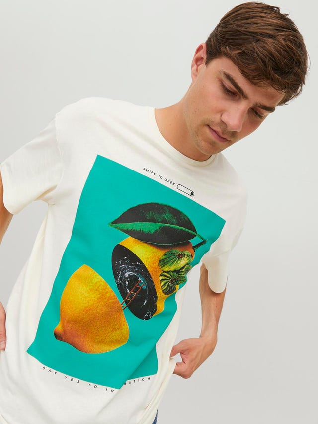 Jack & Jones Photo print Crew neck T-shirt - 12253873
