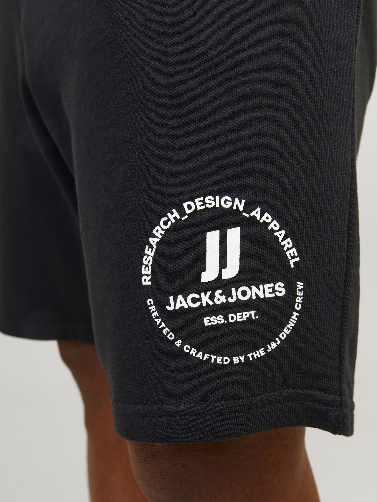 Jack & Jones Plus Size Comfort Fit Prakaito šortai -Black - 12253888