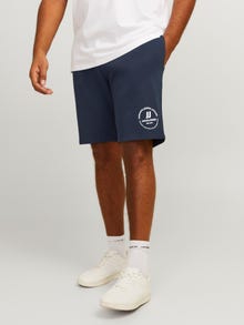 Jack & Jones Plus Size Comfort Fit Pantaloncini in felpa -Navy Blazer - 12253888