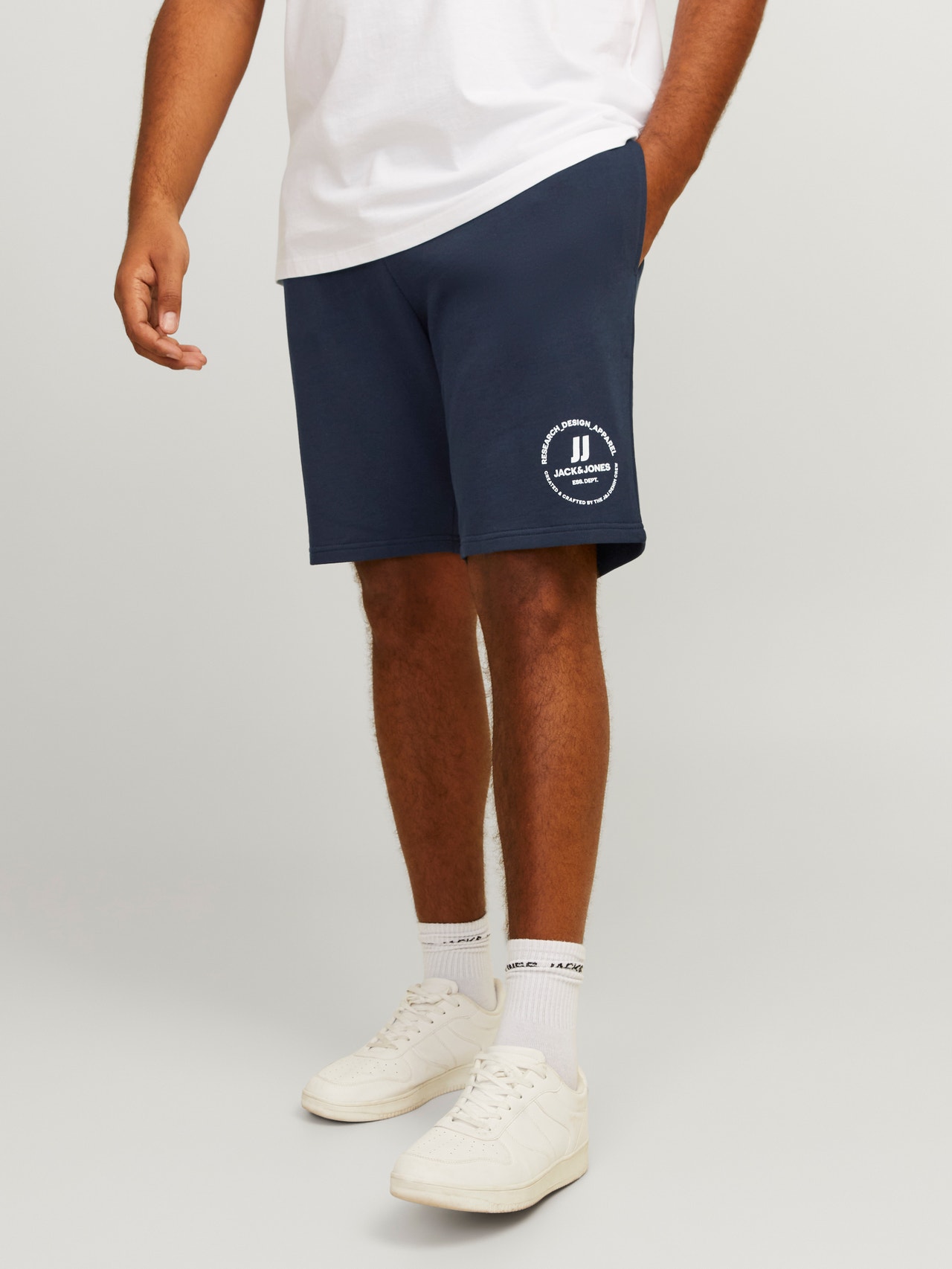 Jack & Jones Plus Size Comfort Fit Sweat-Shorts -Navy Blazer - 12253888