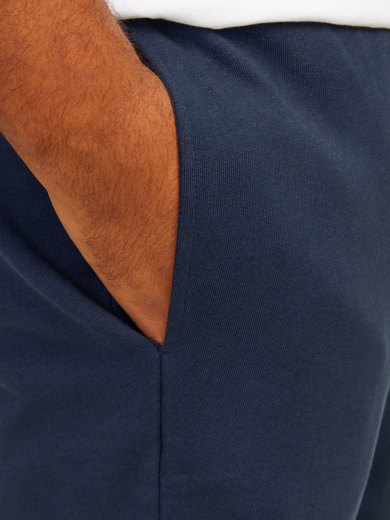 Jack & Jones Plus Size Comfort Fit Sweatstof shorts -Navy Blazer - 12253888