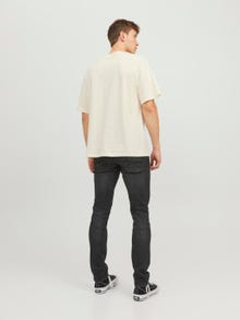 Jack & Jones Bedrukt Ronde hals T-shirt -Egret - 12253889