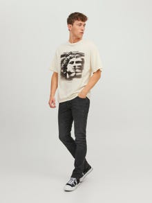 Jack & Jones Nyomott mintás Környak Trikó -Egret - 12253889