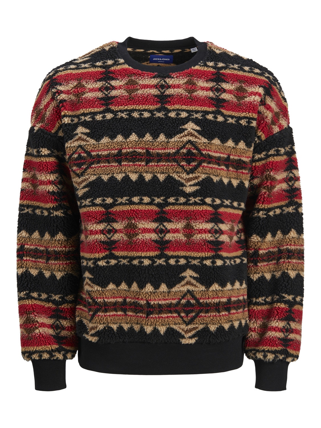 Jack & Jones All Over Print Sweatshirt met ronde hals -Black - 12253892