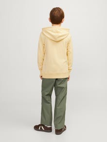 Jack & Jones Bedrukt Hoodie Voor jongens -Italian Straw - 12253959