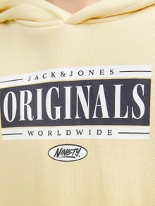 Jack & Jones Φούτερ με κουκούλα Για αγόρια -Italian Straw - 12253959