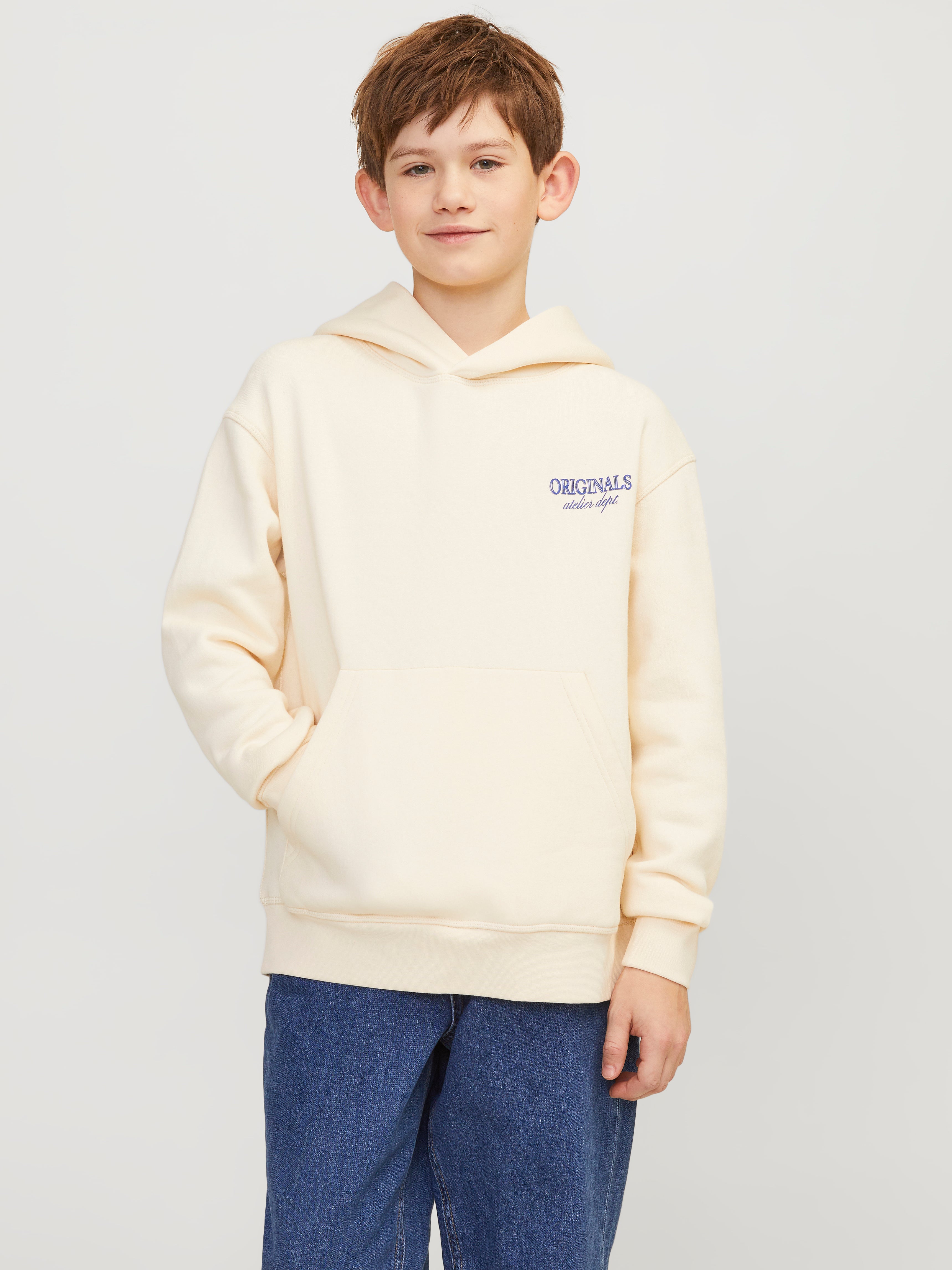 Sweat À Capuche Imprimé Pour Les Garçons - Jack & Jones - Modalova
