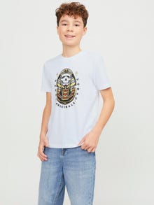 Jack & Jones Camiseta Estampado Para chicos -Bright White - 12253965