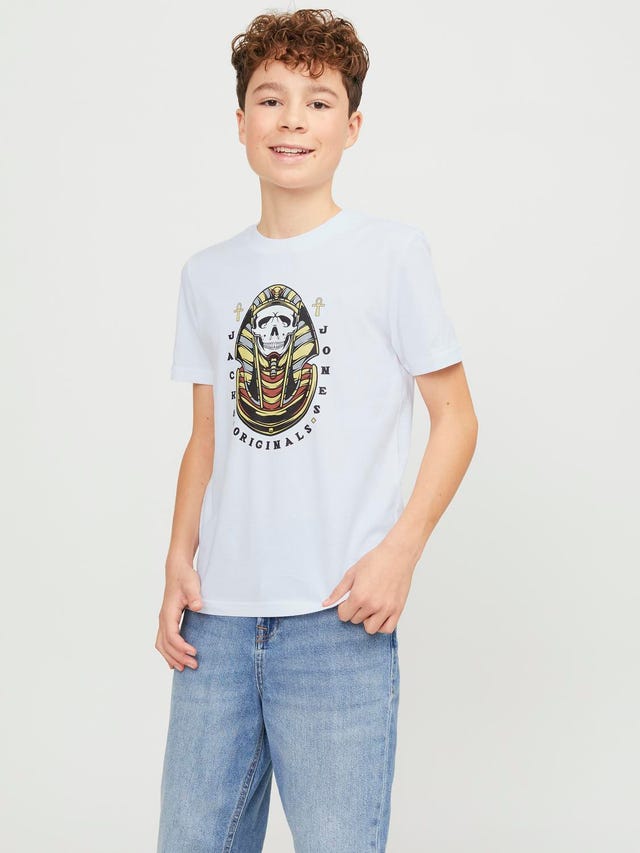 Jack & Jones T-shirt Estampar Para meninos - 12253965