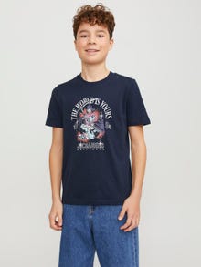 Jack & Jones Trykk T-skjorte For gutter -Sky Captain - 12253965