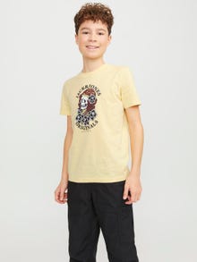 Jack & Jones T-shirt Imprimé Pour les garçons -Italian Straw - 12253965