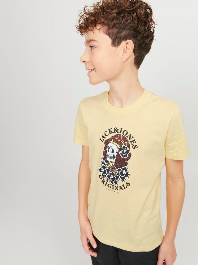 Jack & Jones Nadruk T-shirt Dla chłopców - 12253965