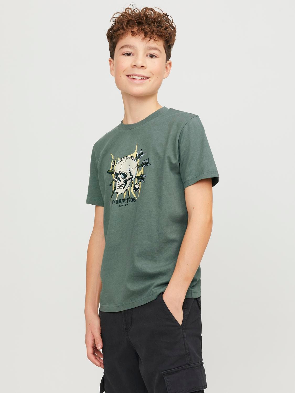 Jack & Jones Printed T-shirt For boys -Laurel Wreath - 12253965