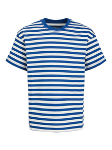 Jack & Jones Juostuotas Marškinėliai Jaunimui -True Blue - 12253966