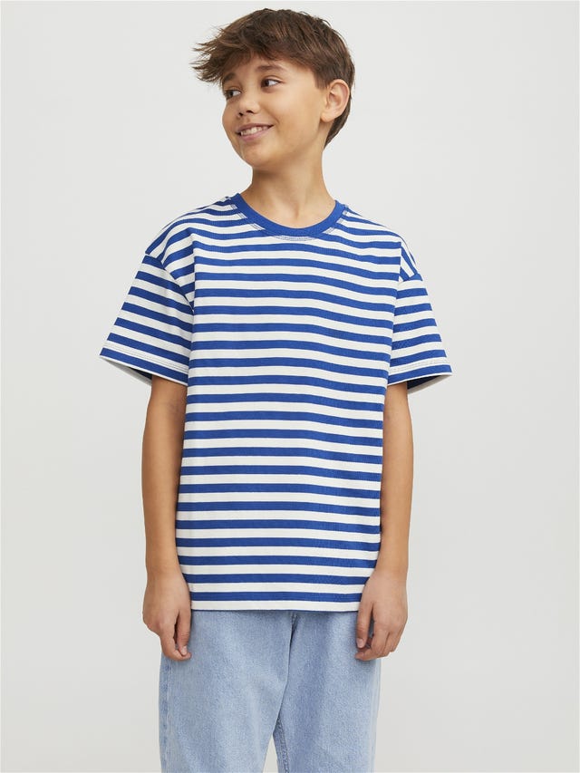 Jack & Jones Stripete T-skjorte For gutter - 12253966