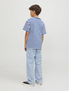 Jack & Jones Juostuotas Marškinėliai Jaunimui -True Blue - 12253966