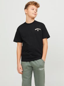 Jack & Jones Printed T-shirt For boys -Black - 12253968