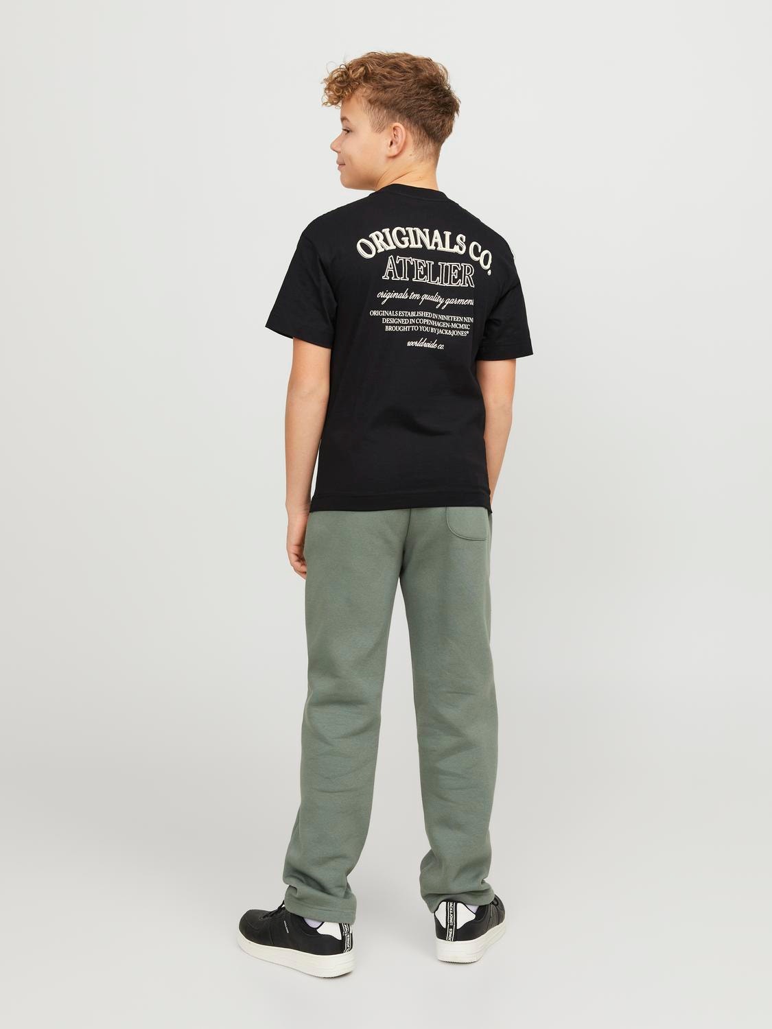 Jack & Jones Printed T-shirt For boys -Black - 12253968
