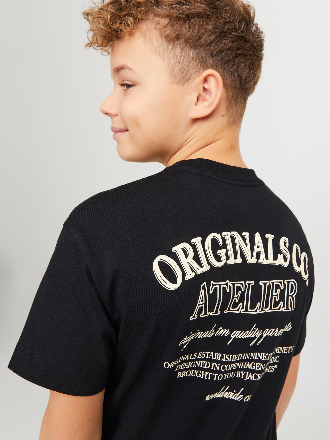 Jack & Jones Spausdintas raštas Marškinėliai For boys -Black - 12253968