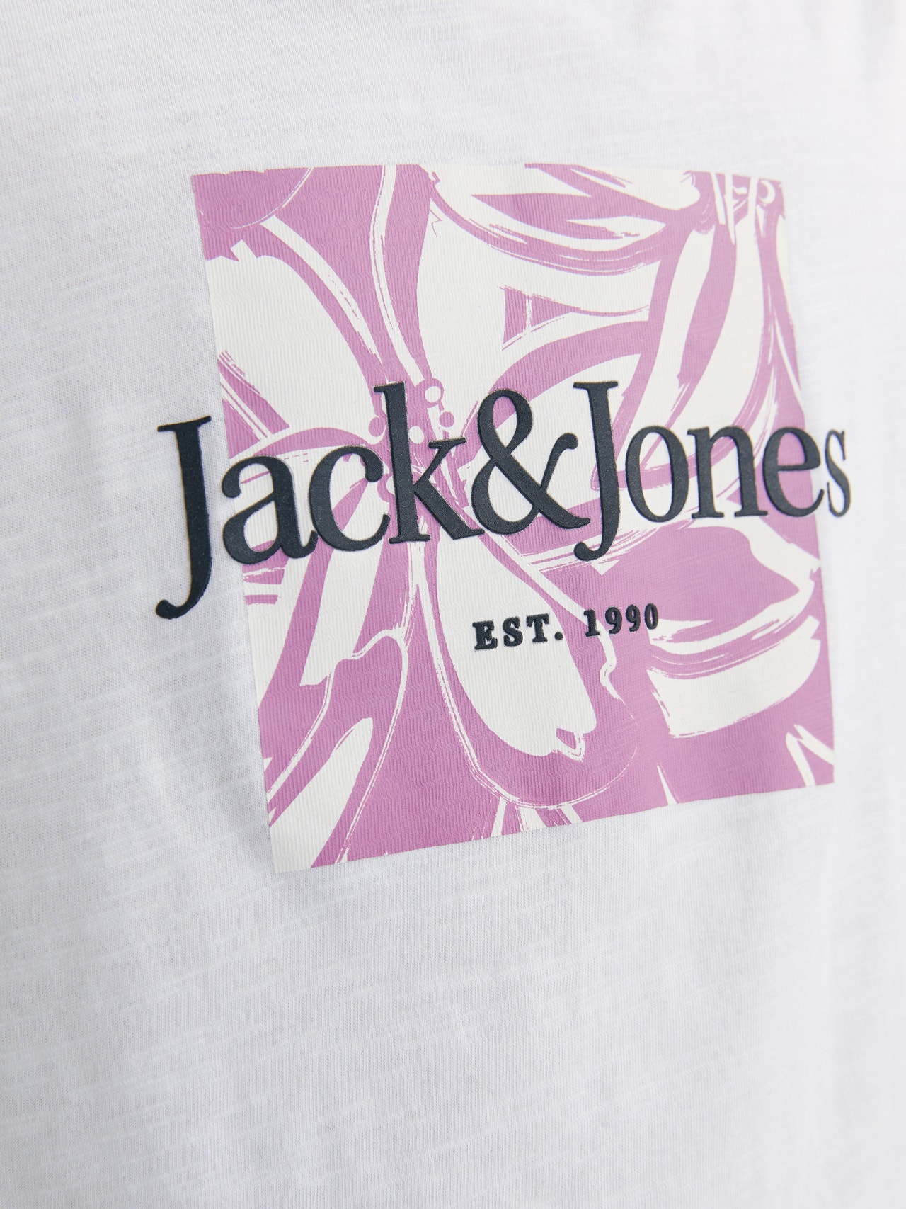 Jack & Jones Trykk T-skjorte For gutter -Bright White - 12253973