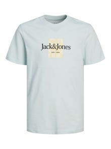 Jack & Jones Potištěný Tričko Junior -Skylight - 12253973