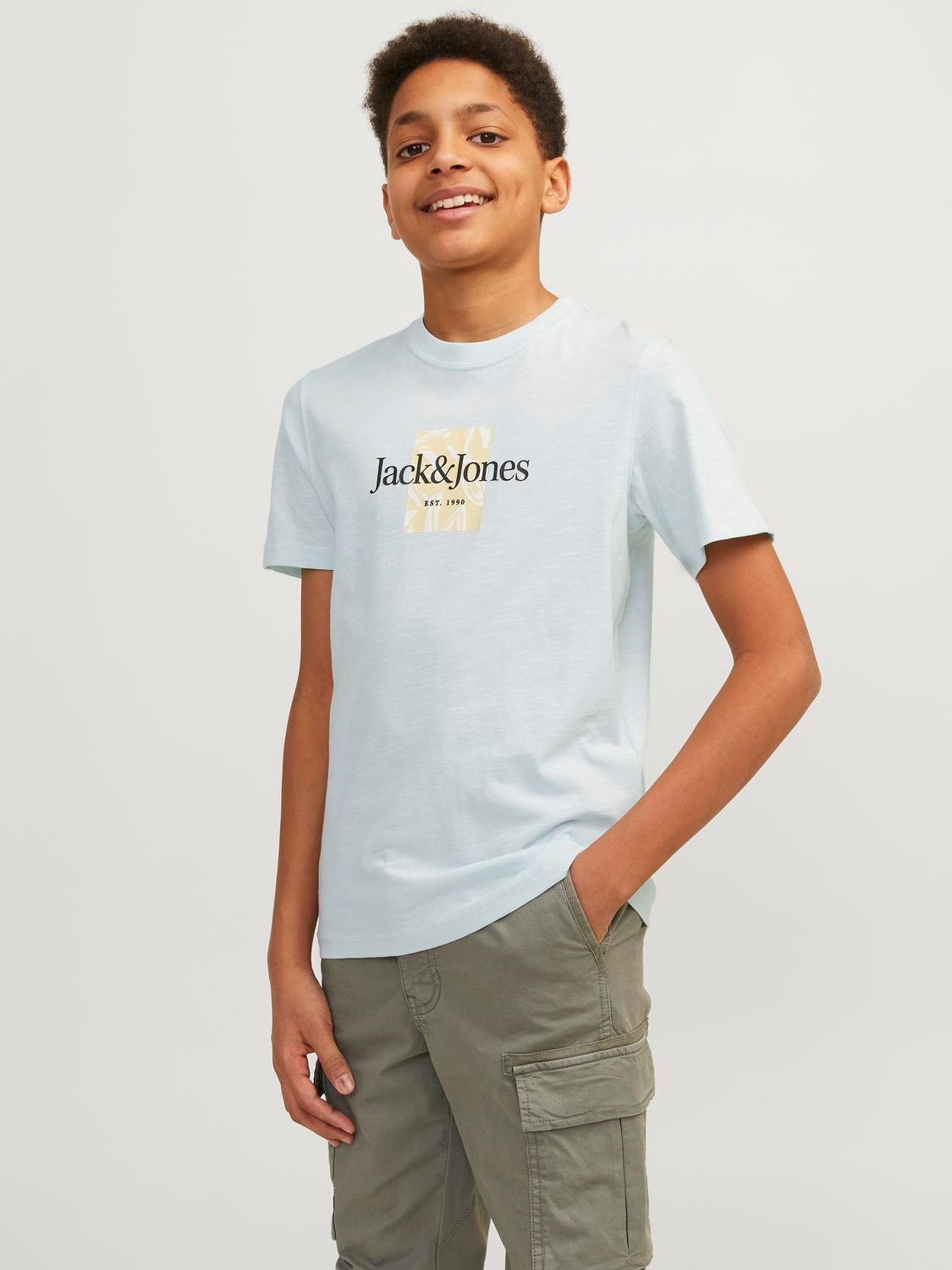 Jack & Jones Gedruckt T-shirt Für jungs -Skylight - 12253973