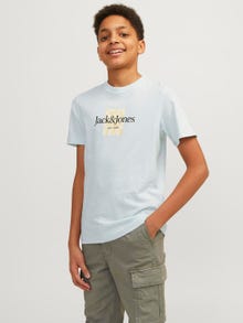 Jack & Jones Printed T-shirt For boys -Skylight - 12253973