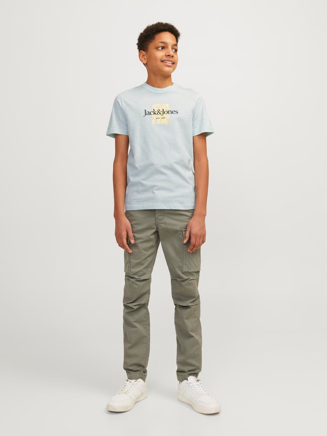 Jack & Jones Gedrukt T-shirt Voor jongens -Skylight - 12253973