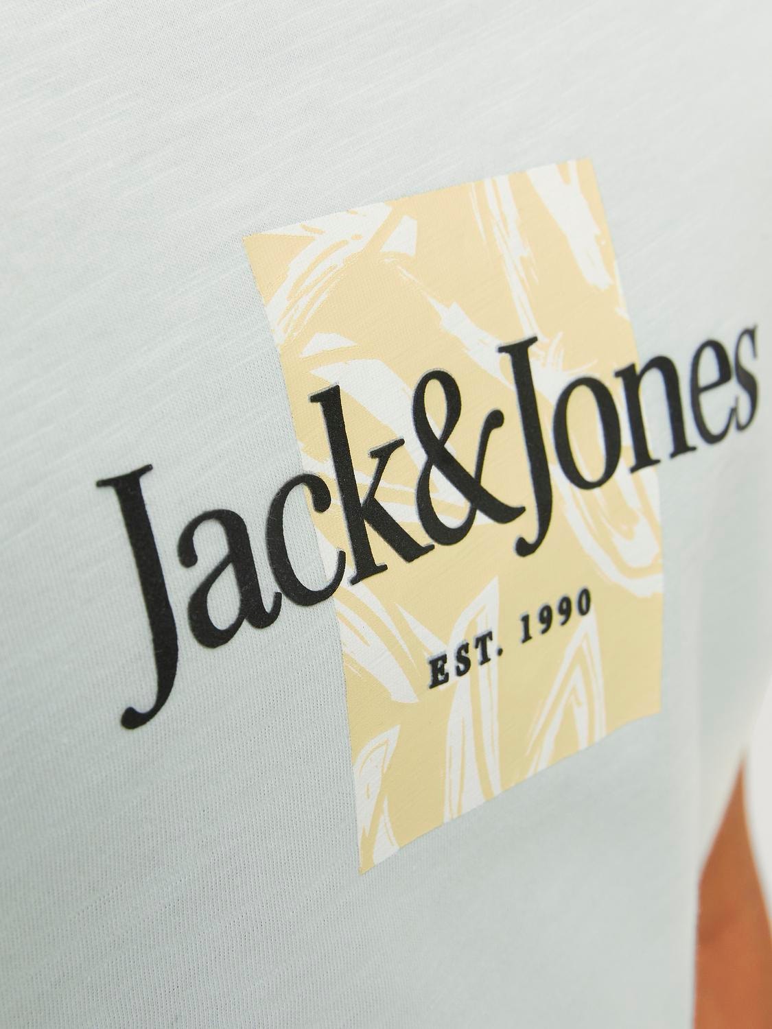 Jack & Jones Bedrukt T-shirt Voor jongens -Skylight - 12253973