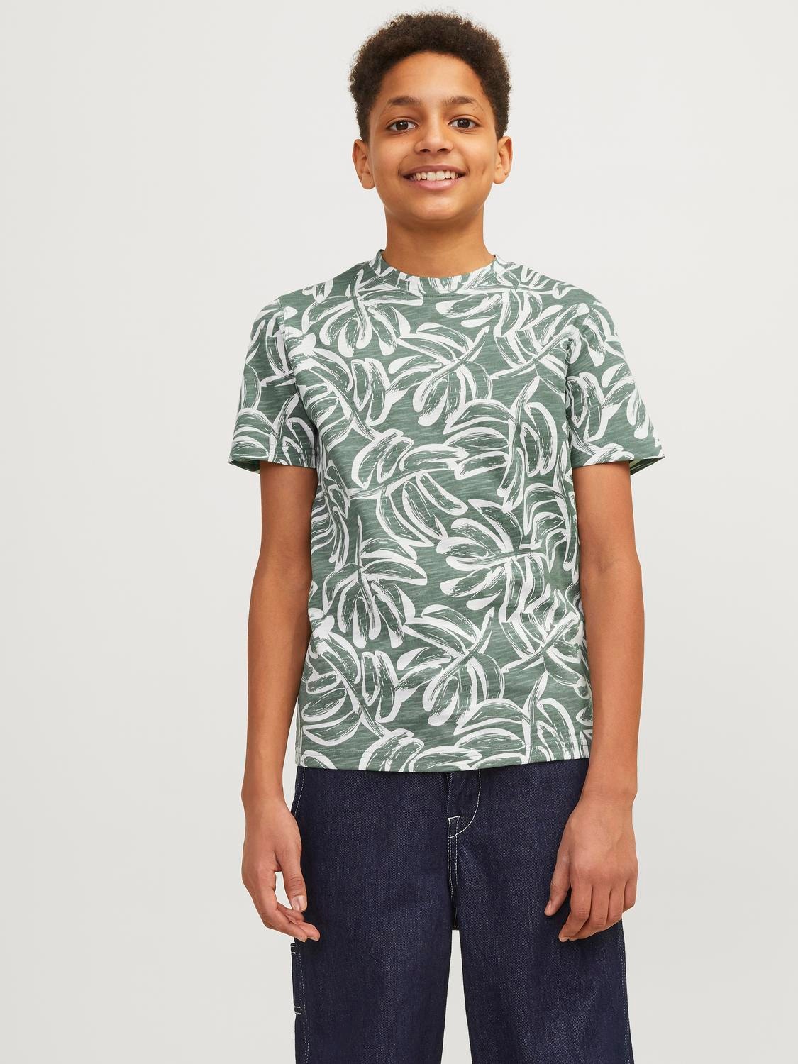 Jack & Jones All Over Print T-shirt Voor jongens -Laurel Wreath - 12253974