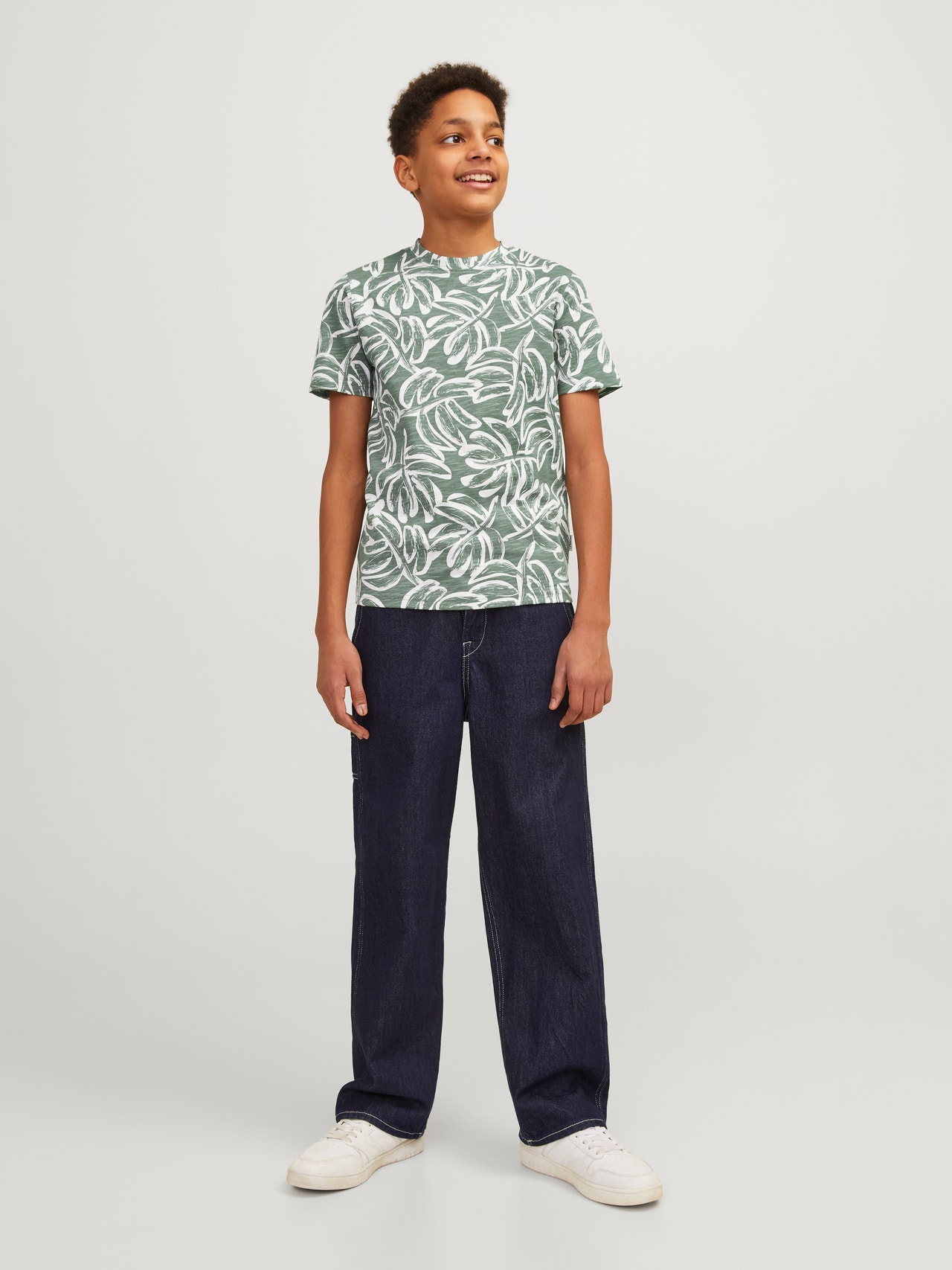 Jack & Jones Anyagában mintás Trikó Ifjúsági -Laurel Wreath - 12253974