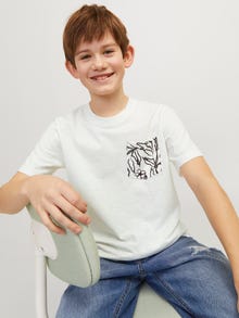 Jack & Jones Camiseta Estampado Para chicos -Cloud Dancer - 12253977