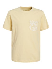 Jack & Jones T-shirt Imprimé Pour les garçons -Italian Straw - 12253977