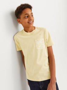 Jack & Jones Printed T-shirt For boys -Italian Straw - 12253977