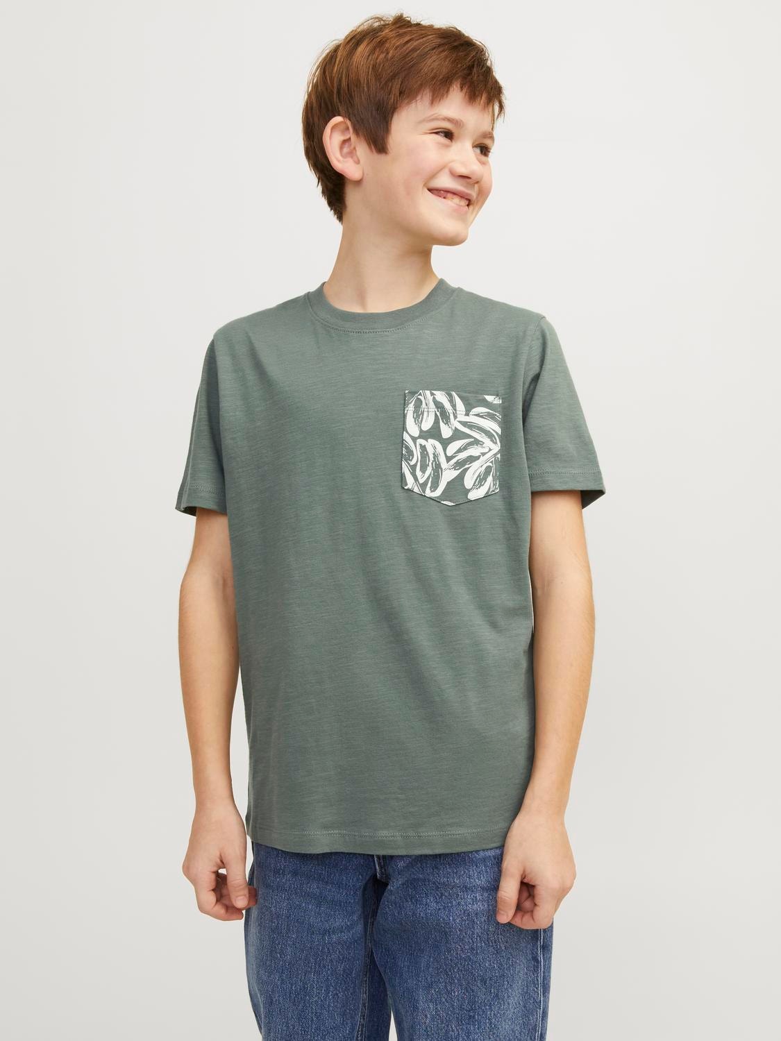 Jack & Jones Tryck T-shirt För pojkar -Laurel Wreath - 12253977