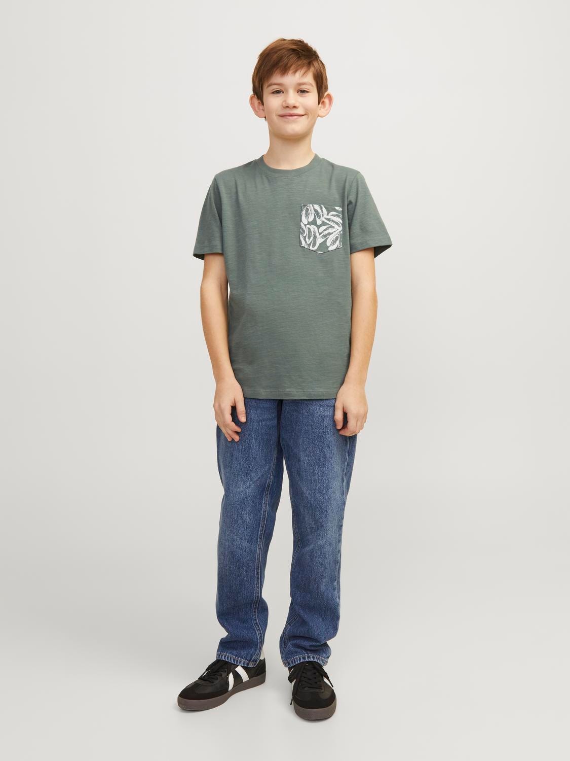 Jack & Jones Nadruk T-shirt Dla chłopców -Laurel Wreath - 12253977