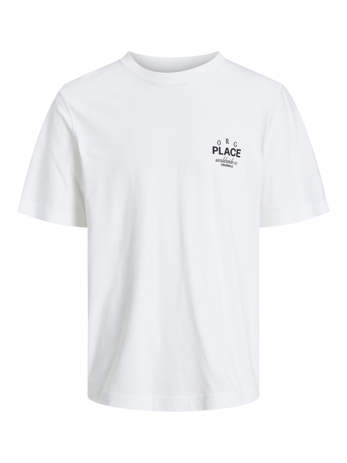 Jack & Jones Printet T-shirt Til drenge -Bright White - 12253986