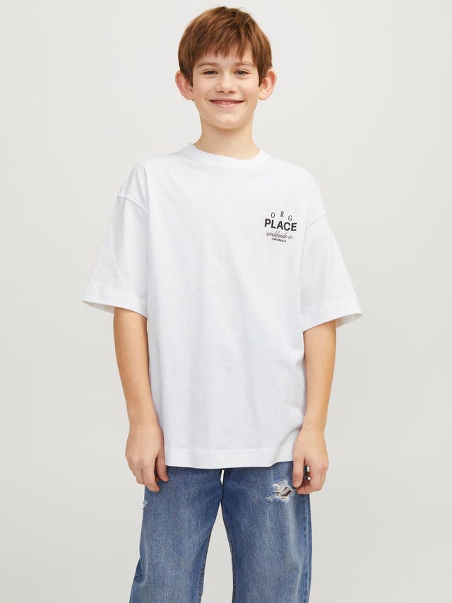 Jack & Jones T-shirt Estampar Para meninos - 12253986