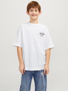 Jack & Jones Spausdintas raštas Marškinėliai For boys -Bright White - 12253986