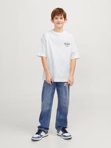 Jack & Jones Përshtatja e gjerë O-Neck JUNIOR T-Shirt -Bright White - 12253986