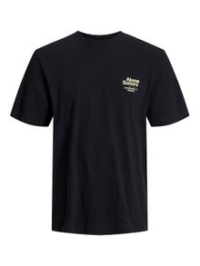 Jack & Jones Nadruk T-shirt Dla chłopców -Black - 12253986