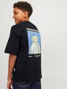 Jack & Jones Printed T-shirt For boys -Black - 12253986