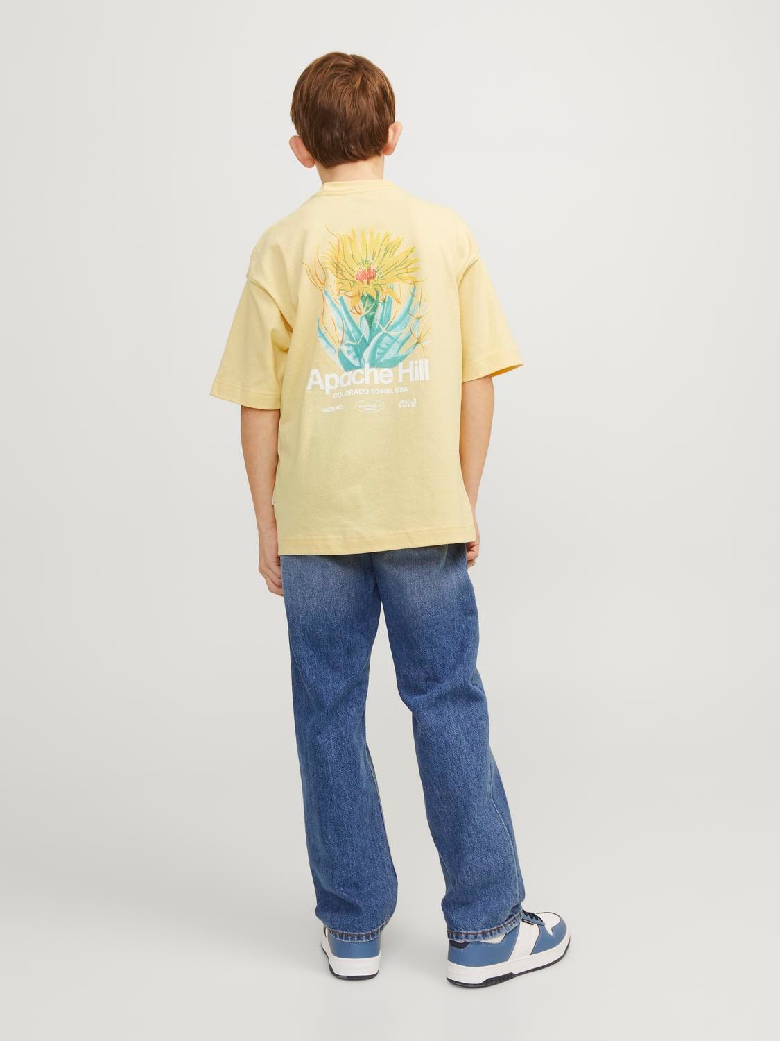 Jack & Jones Camiseta Estampado Para chicos -Italian Straw - 12253986
