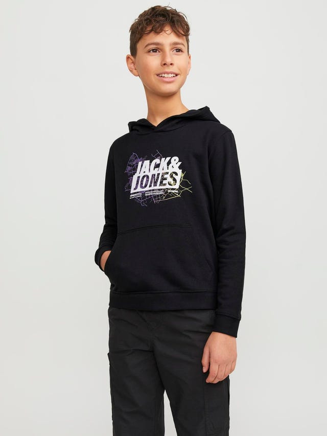 Jack & Jones Hoodie Estampar Para meninos - 12253990