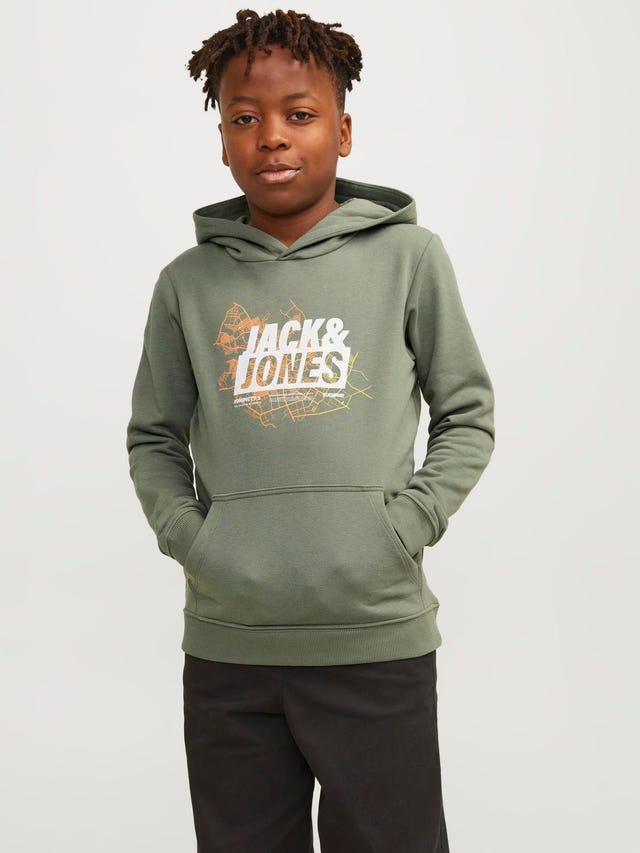 Jack & Jones Printed Hoodie For boys - 12253990